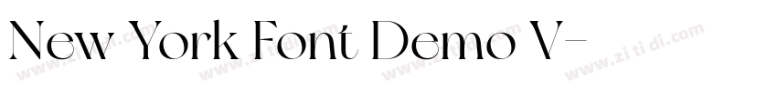 New York Font Demo V字体转换